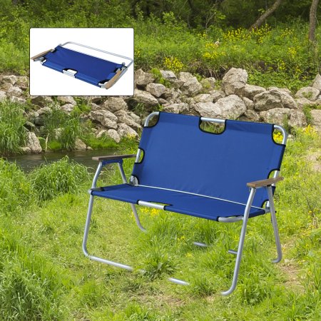 blue-2-seat-folding-camping-chairs